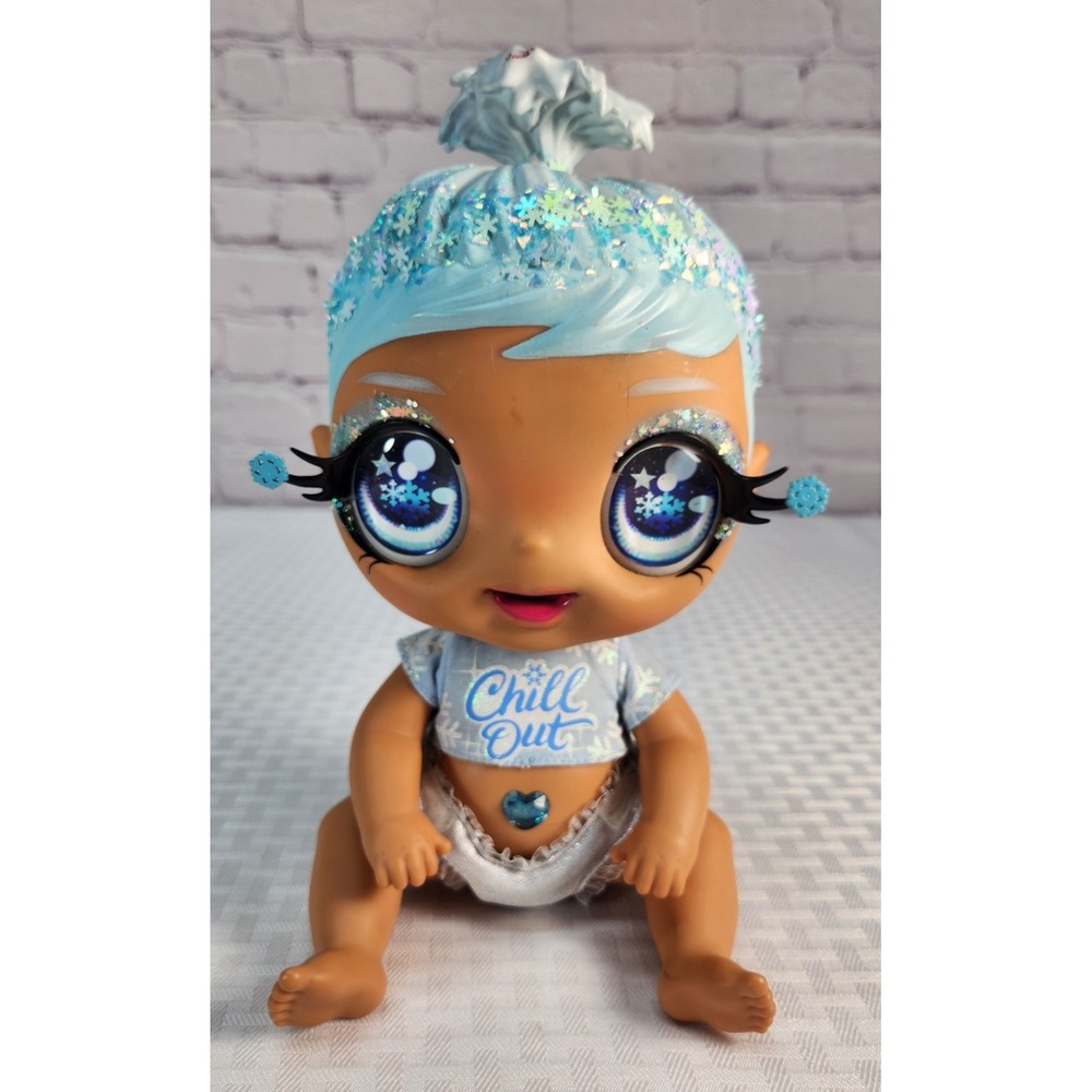 Glitter Babyz January Chill Out Doll Snowflake With Outfit Poseable Arms Legs